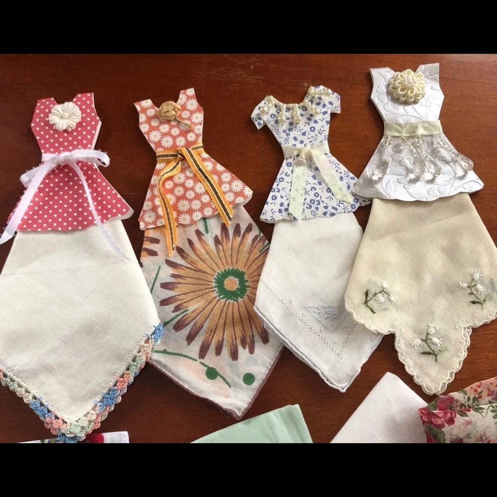 New Vintage Floral Handkerchiefs